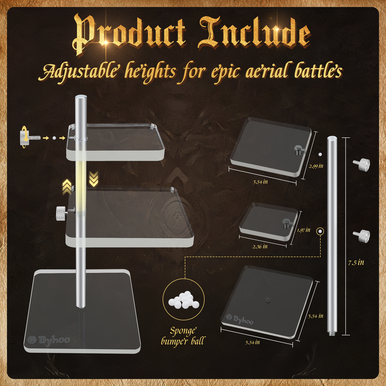 Byhoo DND Flying Miniatures Combat Risers
