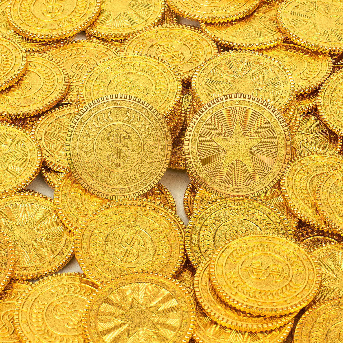Byhoo 100 PCS  Metal Gold Coins,DND Pirate Coins