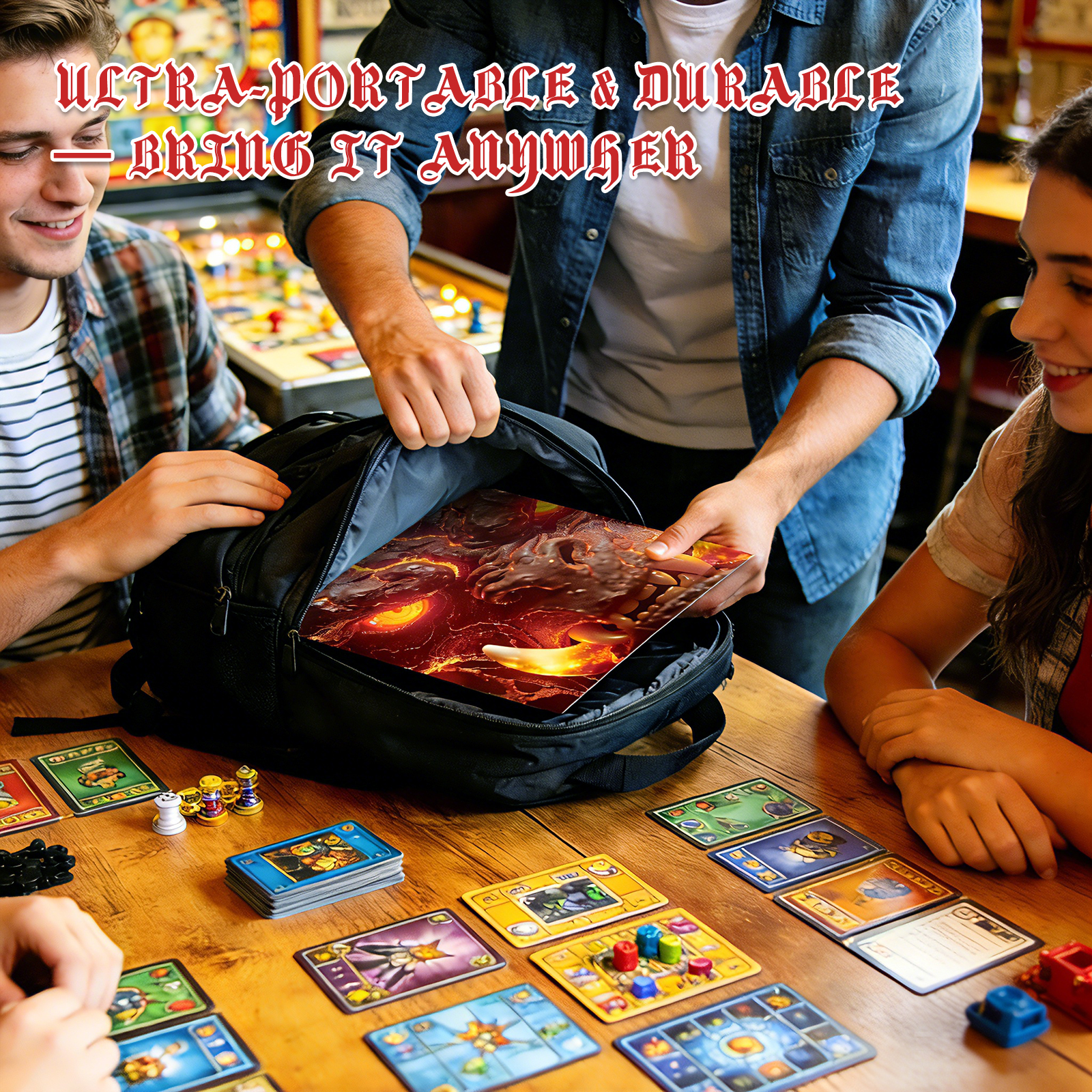 Byhoo DM Screen with Immersive Monstrous Lords Themes - Premium DM Screen 5e for D&D, Waterproof Reusable Surface, Tri-Fold Portable A4 Size Compatible with 5E Rules