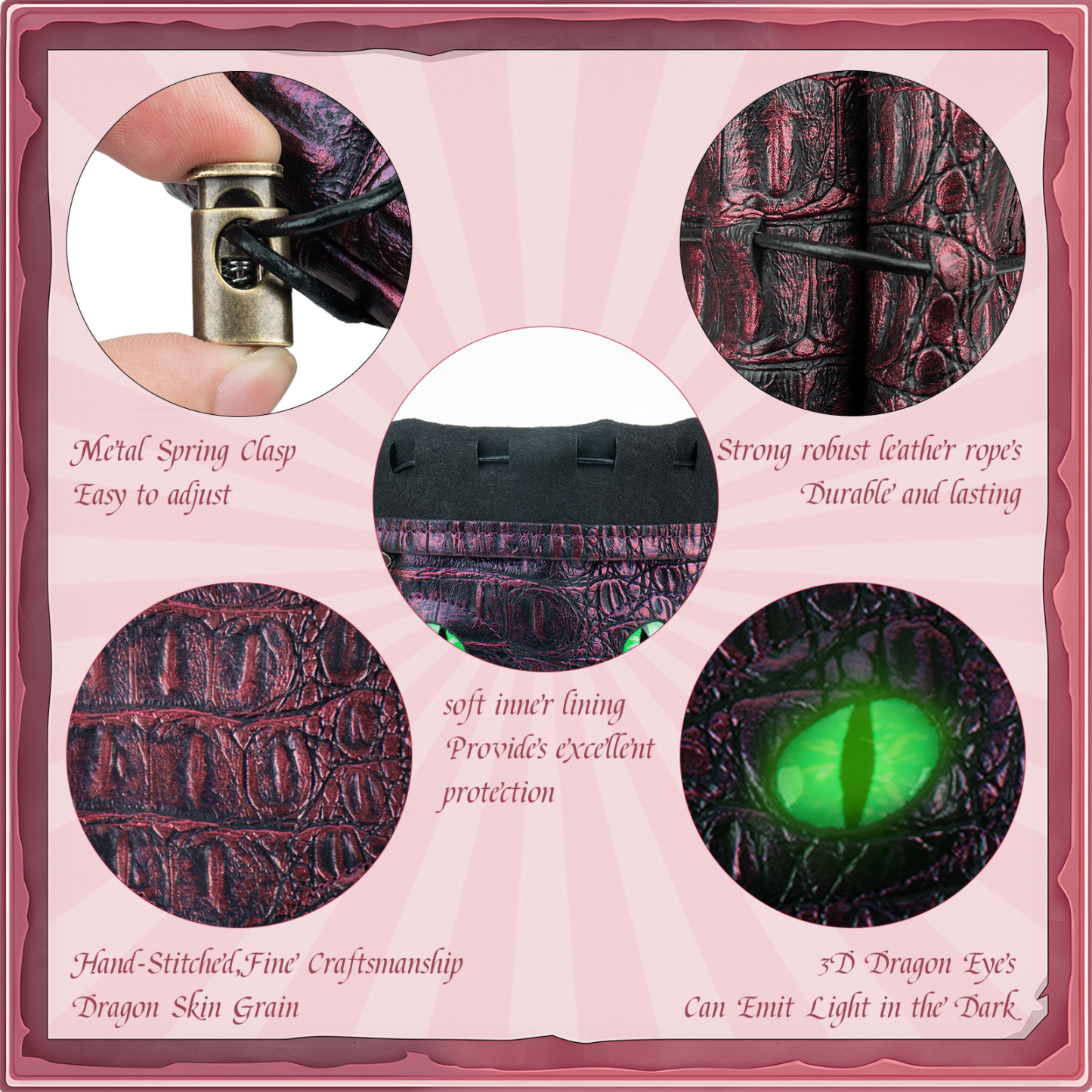 Byhoo DND Dice Bag Can Cover 6 Dice Sets