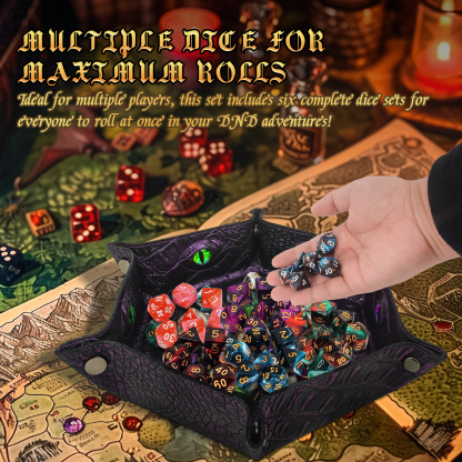 Limited Bundle Offer-DND Dice Set& 100 PCS DND Metal Gold Coins