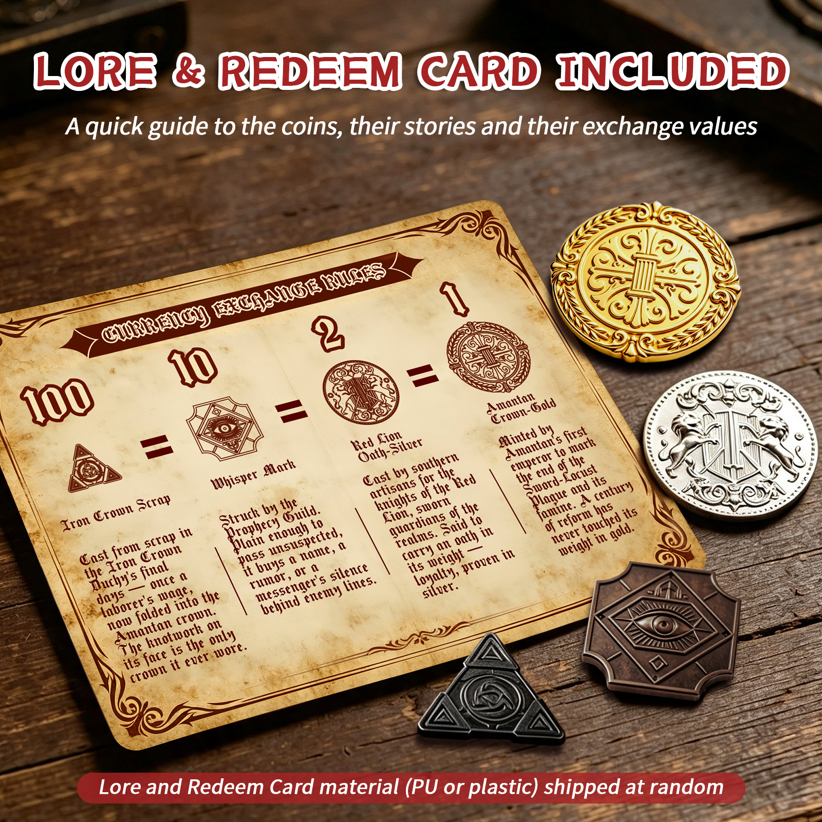 Byhoo Metal Coins 85PCS,Human Theme for DND Board Games