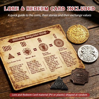 Byhoo Metal Coins 85PCS,Human Theme for DND Board Games