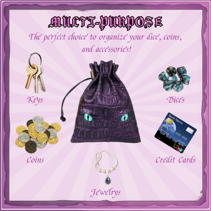 Byhoo DND Dice Bag Can Cover 6 Dice Sets 