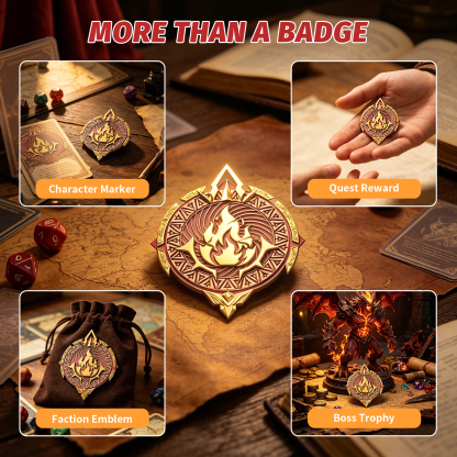 Byhoo Enamel Pins for D&D 5E - Fantasy Board Game Badge Collection for DND