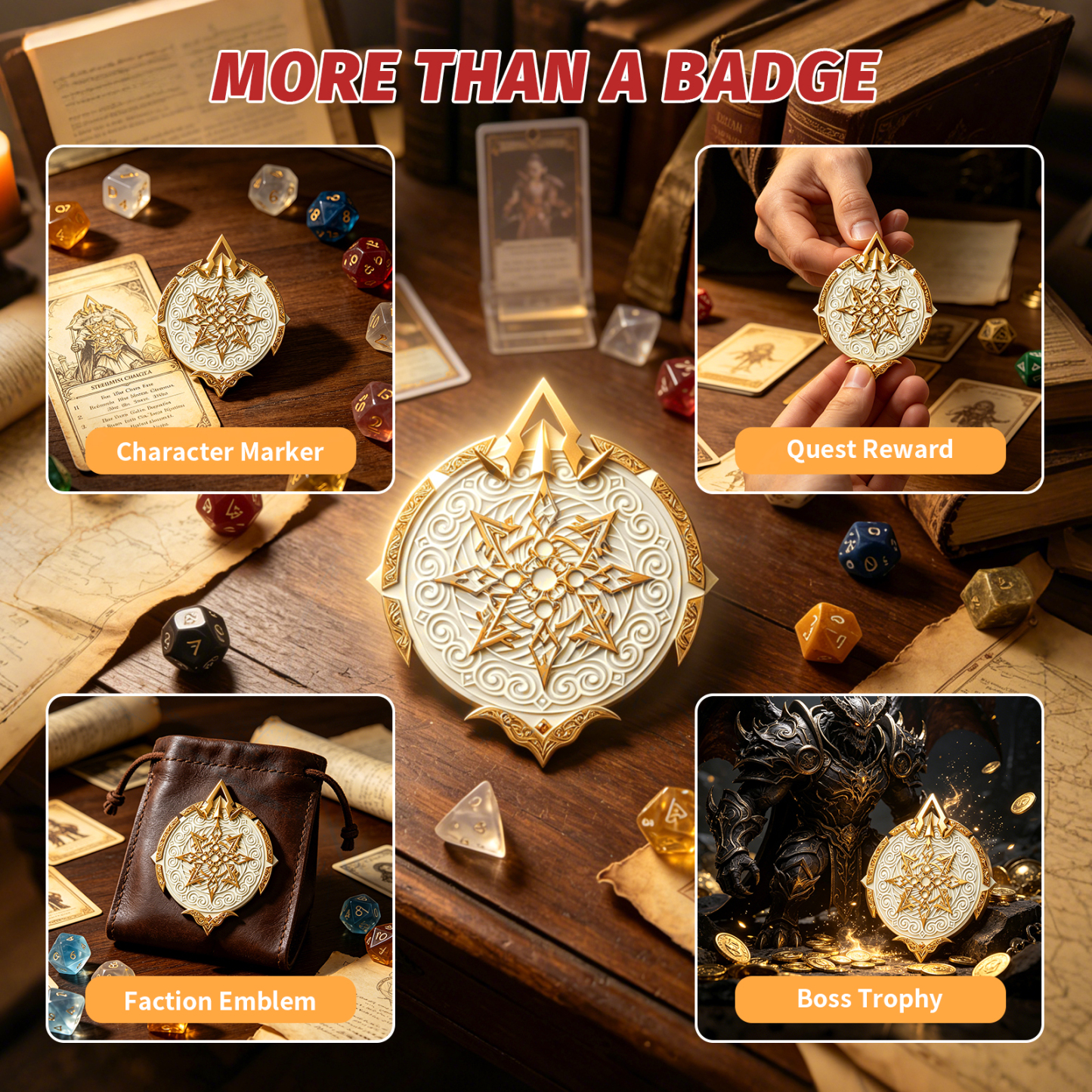 Byhoo Enamel Pins for D&D 5E - Fantasy Board Game Badge Collection for DND