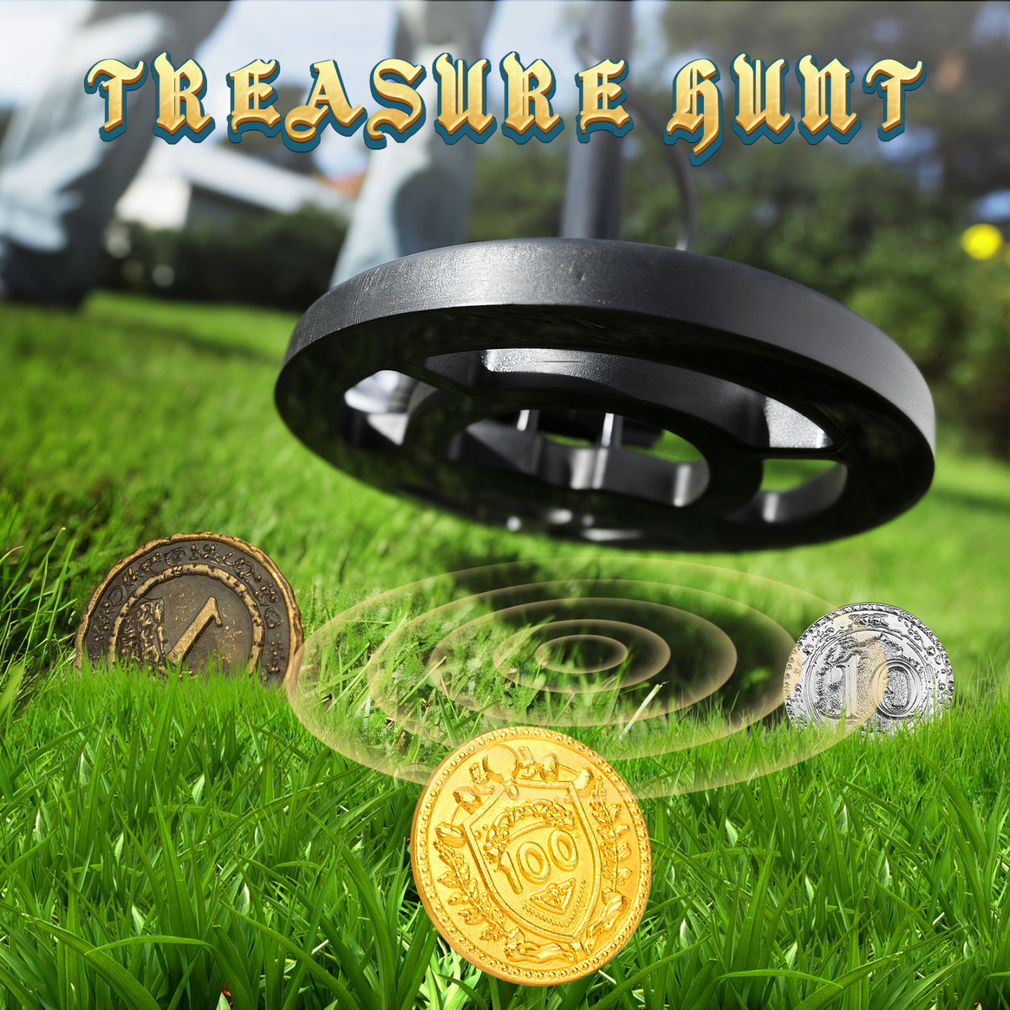 Byhoo Metal DND Coins, 1.2" Gold Silver Copper Tokens