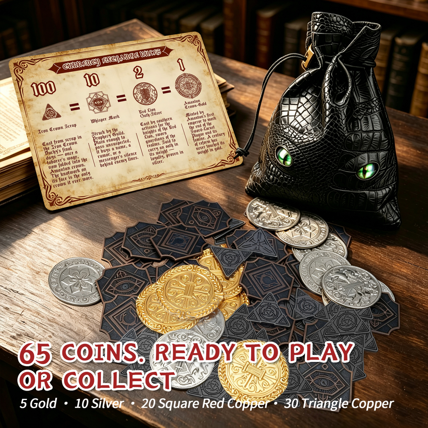 Byhoo Metal Coins 85PCS,Human Theme for DND Board Games
