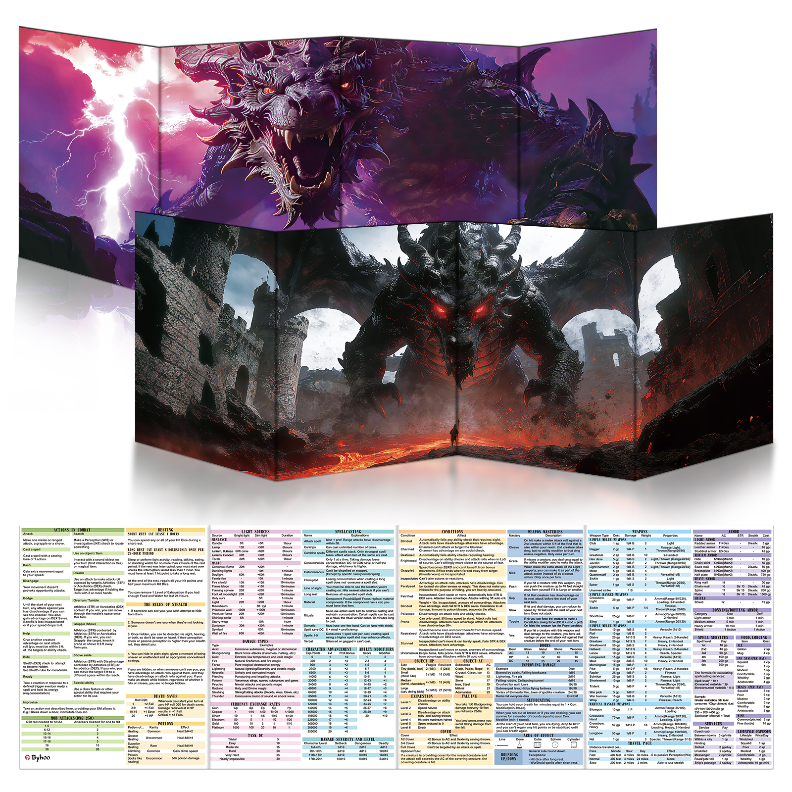 Monstrous Horror - 2PCS: Wrath of the Black Dragon&Storm Tyrant Dragon