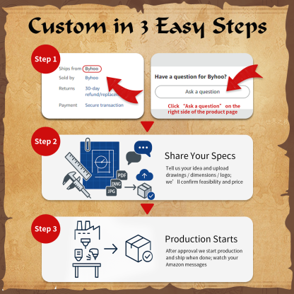 Byhoo Metal Coins Custom Service Inquiry-Contact Window for Product Customization & Bulk Orders (Not for Purchase/No Stock) Click “Byhoo → Ask a Question” to Contact Us