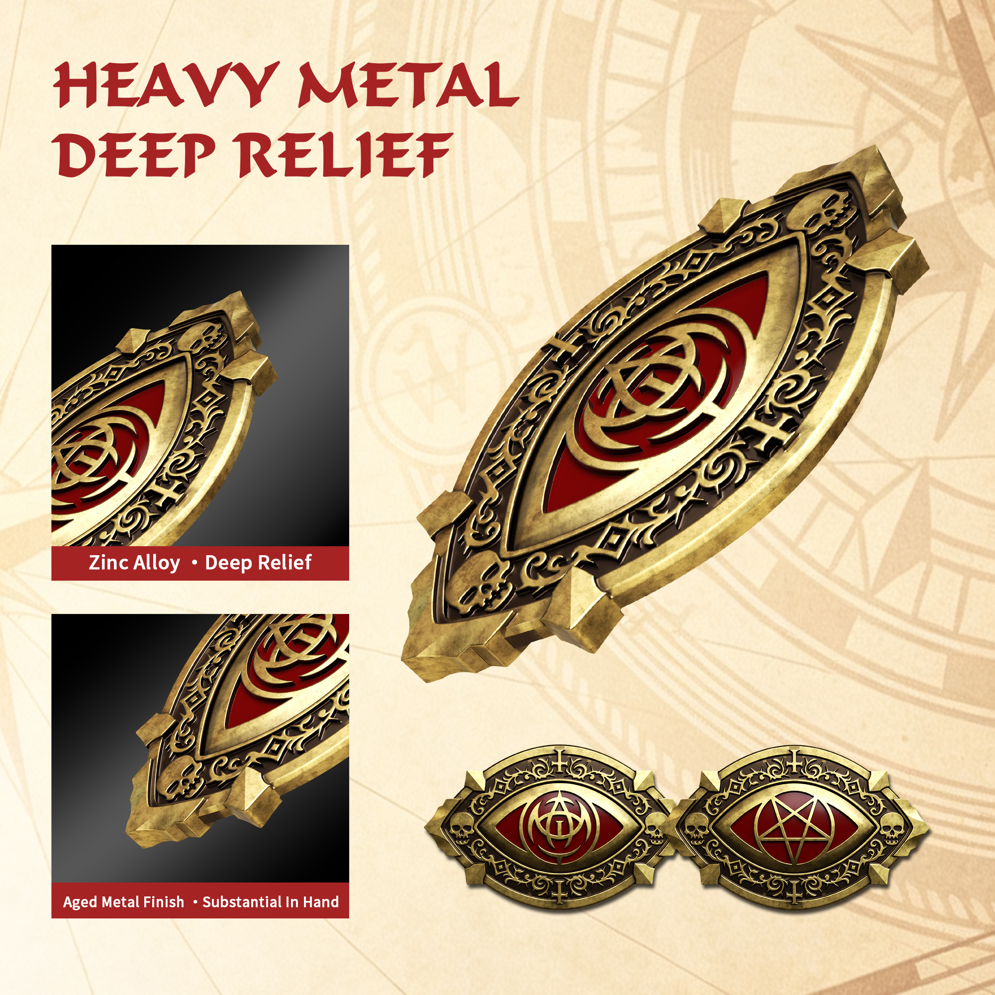 Byhoo Metal Coins 85PCS Horror-Themed Edition for DND Board Games
