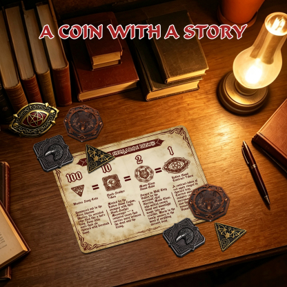 Byhoo Metal Coins 85PCS Horror-Themed Edition for DND Board Games