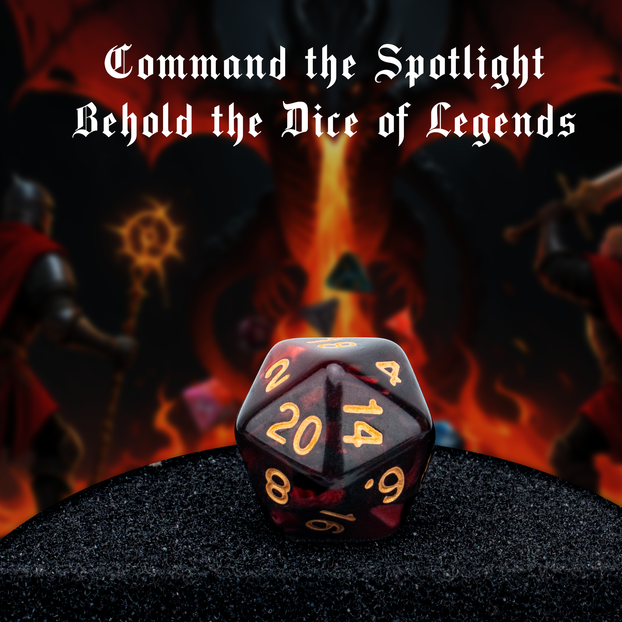 Byhoo Double - Colored Polyhedral Dice Sets for DND - Vibrant and Durable