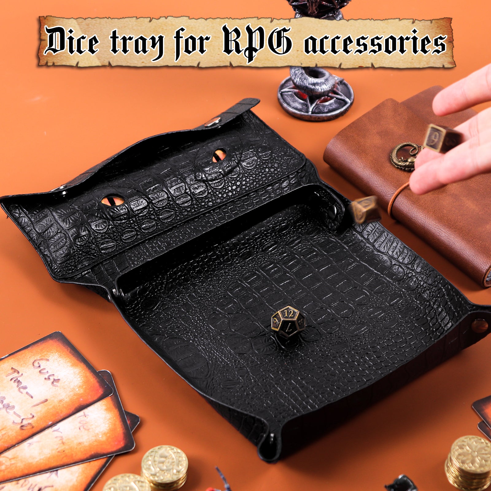 DND Dice Tray & Dice Bag 2 in1