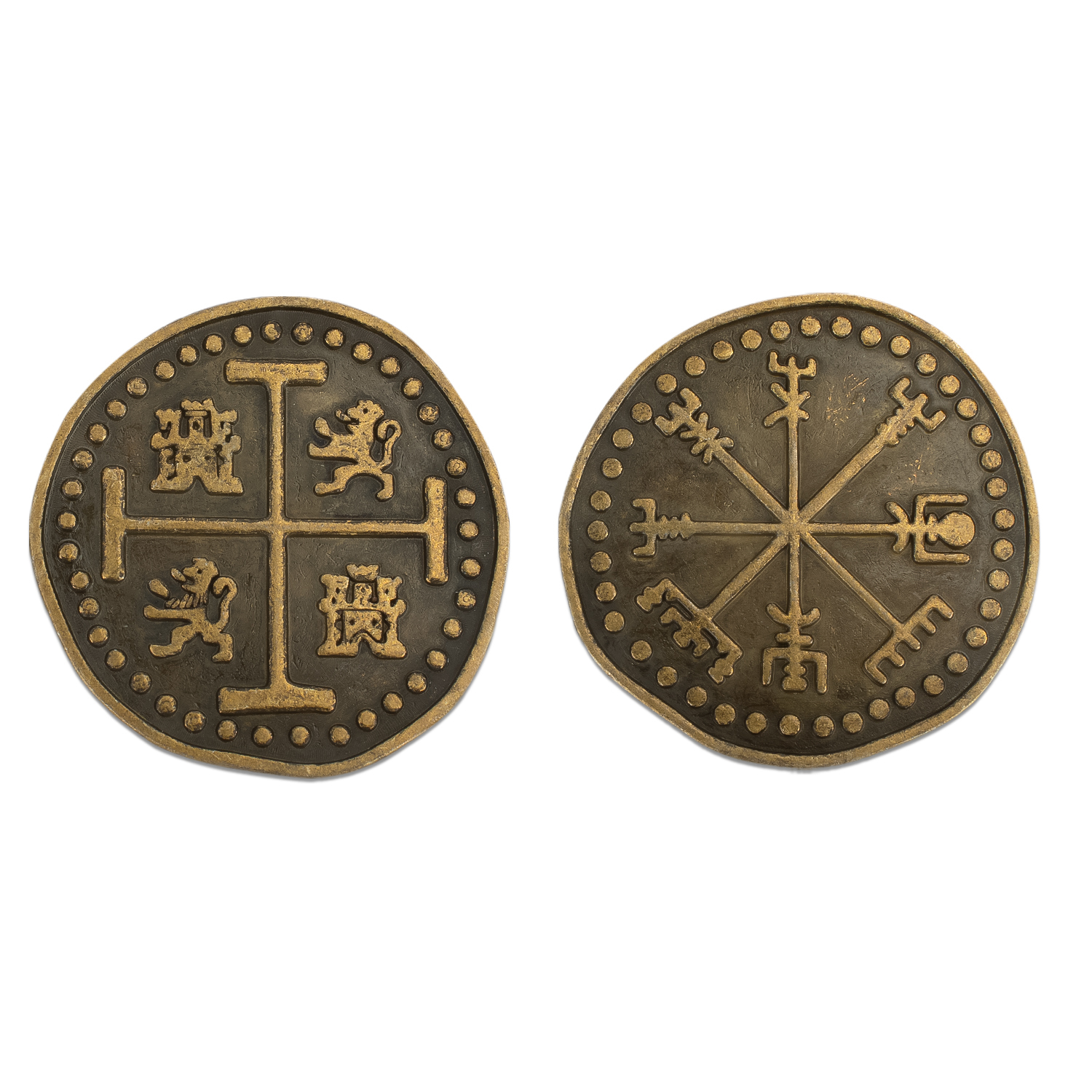 100 Pcs Metal Pirate Token Copper Coins