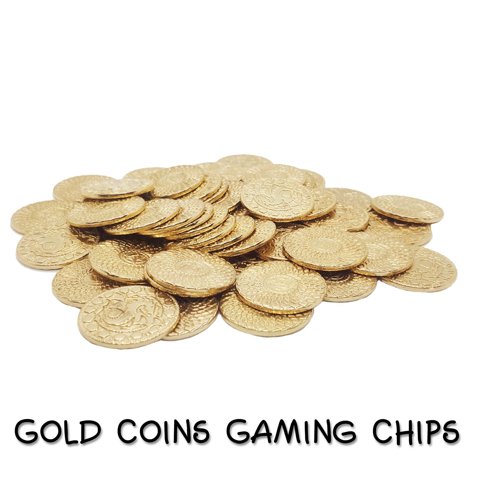 Byhoo DND Gold Coins Gaming Chips & Leather Storage Pouch for Dungeons & Dragons