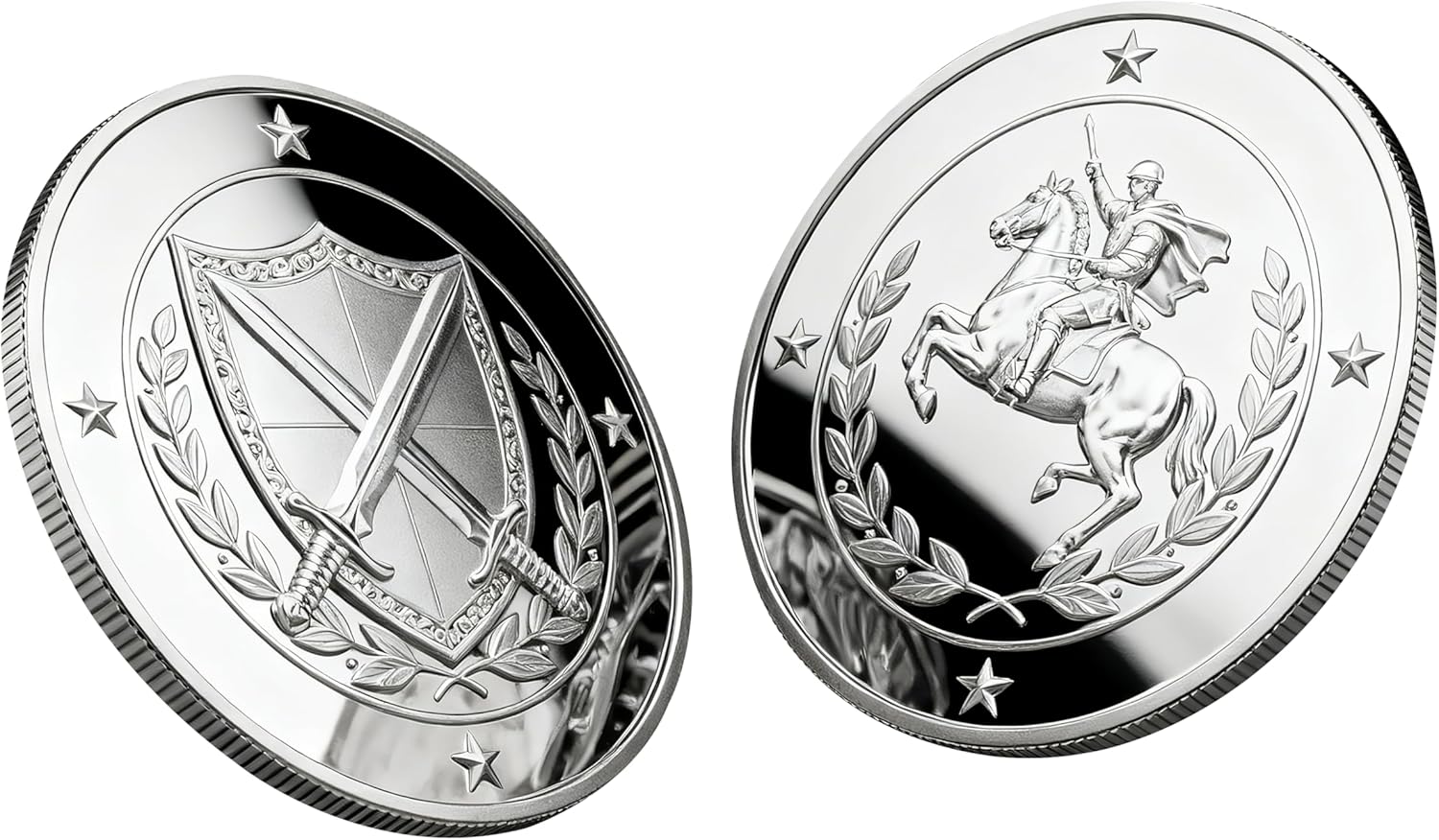 Byhoo 100 PCS Custom Coins with Logo,Text or Pattern,Stainless Steel Metal Challenge Coin,Fantasy Game Coins for DND, RPG,MTG Table Games & Party or Teaching Props