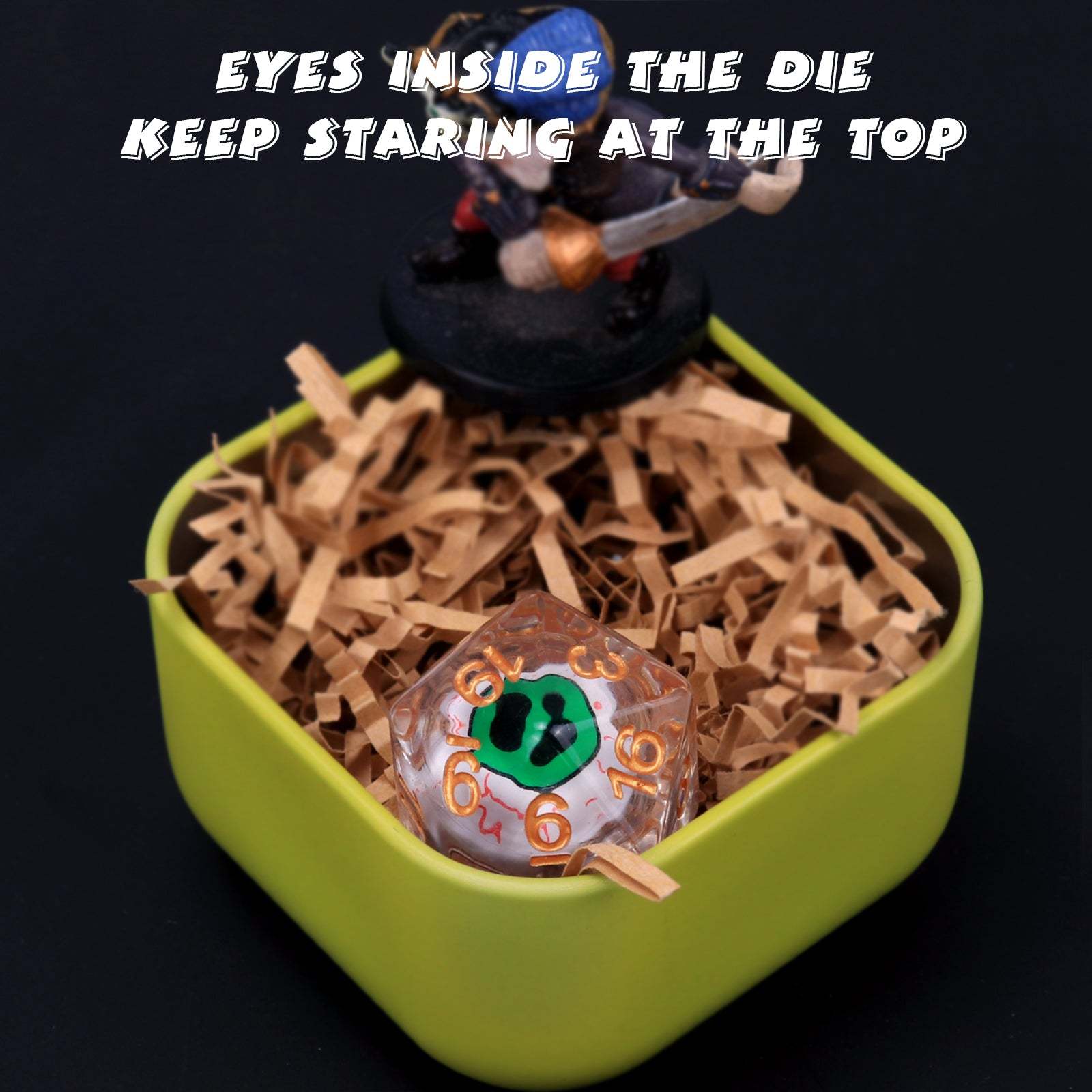Byhoo DND Eyeball Dice with Metal Box