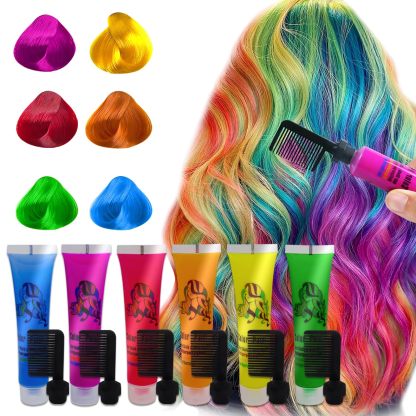 Temporary Hair Dye, Glow in the Dark Paint for Hair & Body