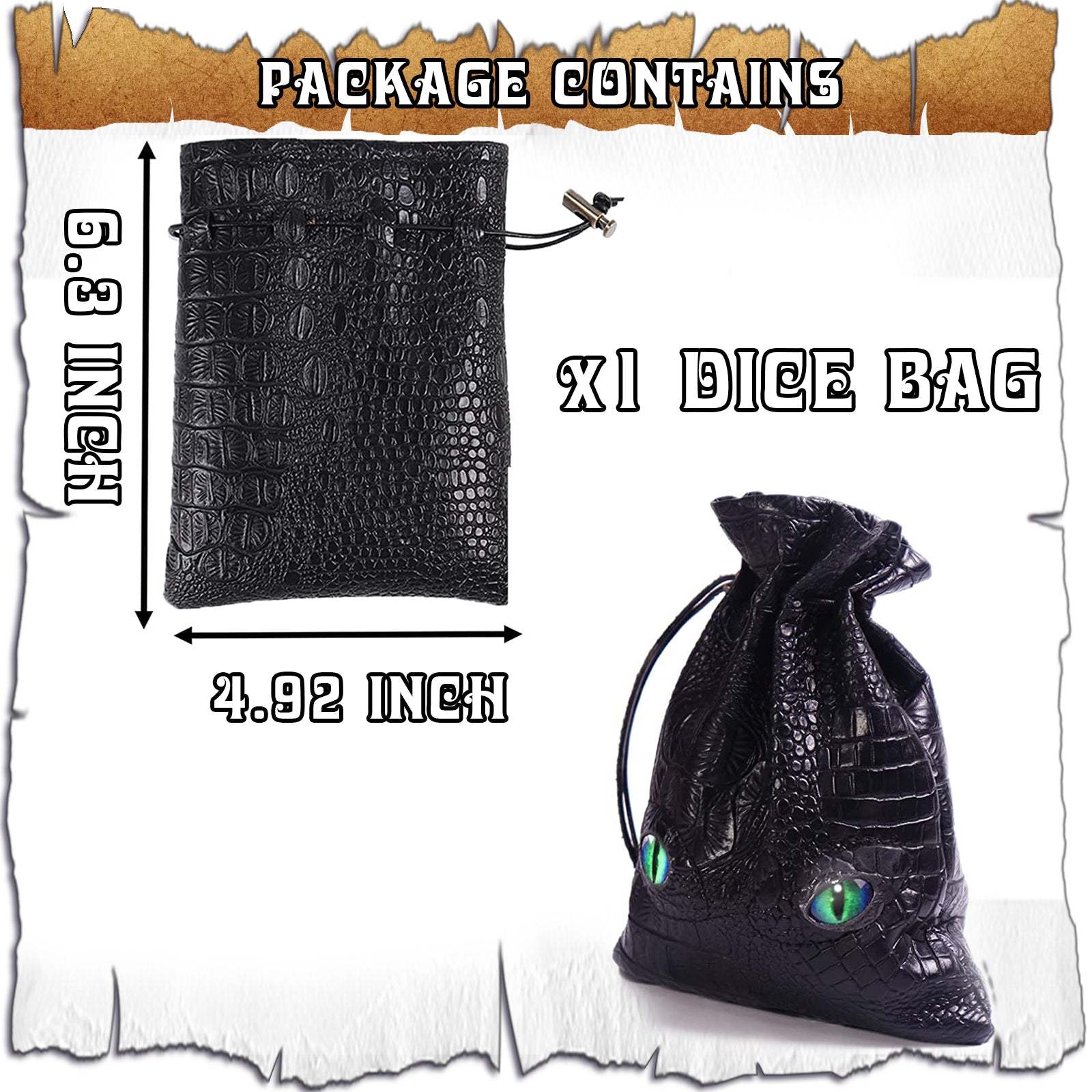 Byhoo Large DND Dice Bag