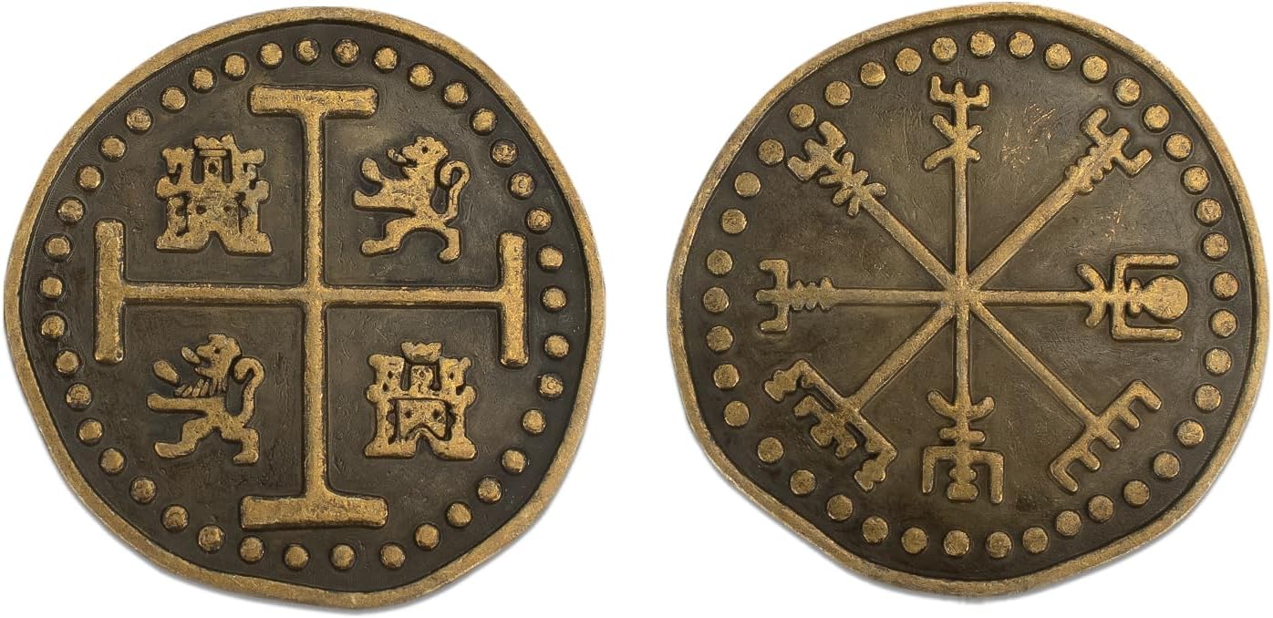 Byhoo 10 PCS Metal Fantasy Coins,Customizable Game Tokens for DND, RPG, Tabletop Roleplay, Challenge Coins, Collectibles & Gift Ideas, Bulk Order Available