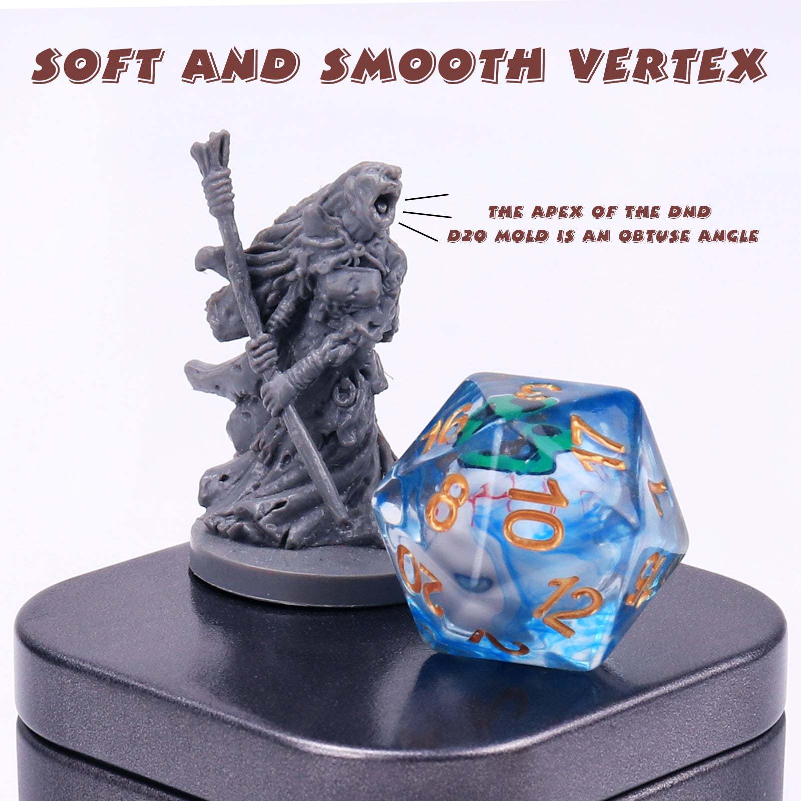 Byhoo DND Eyeball Dice with Metal Box