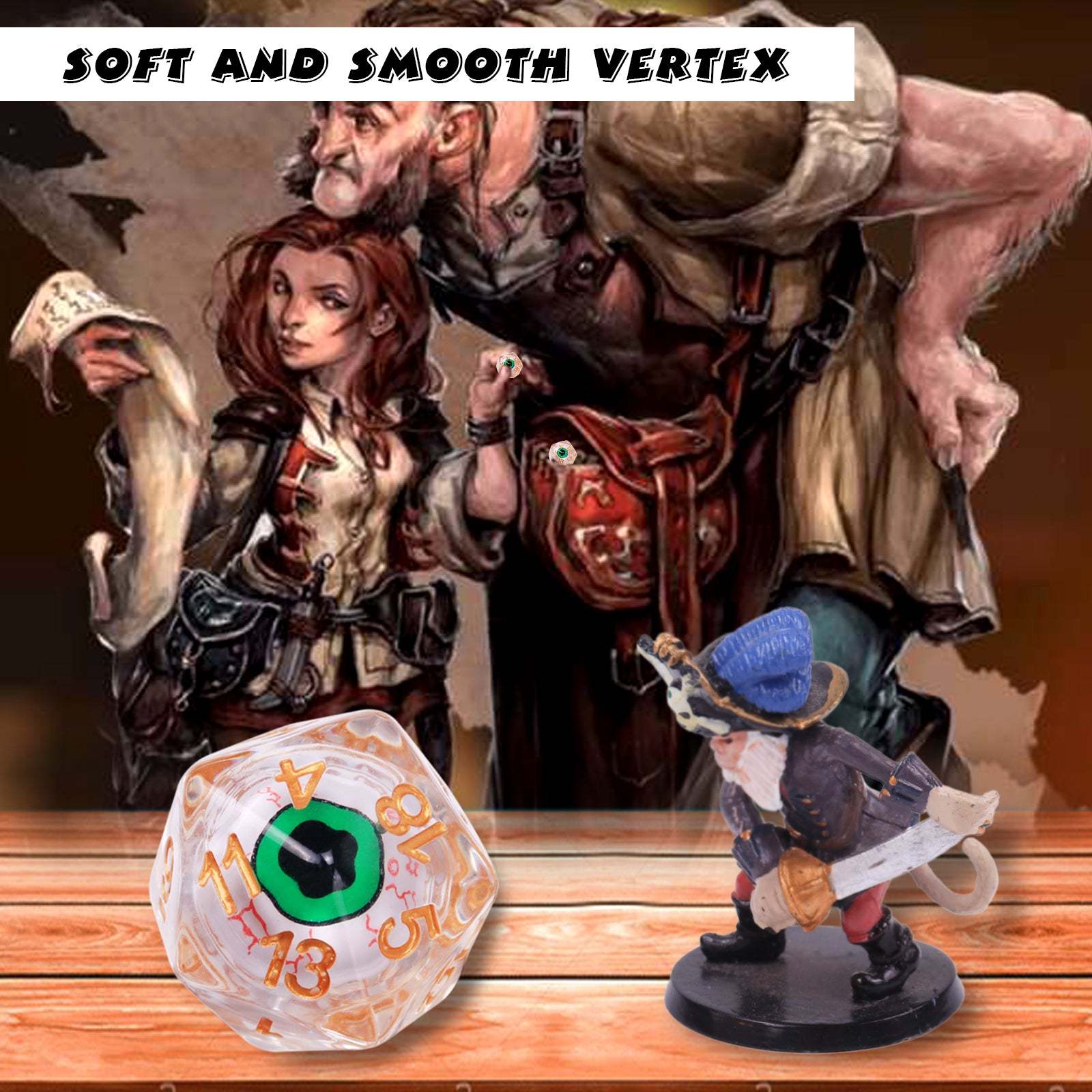 Byhoo DND Eyeball Dice with Metal Box