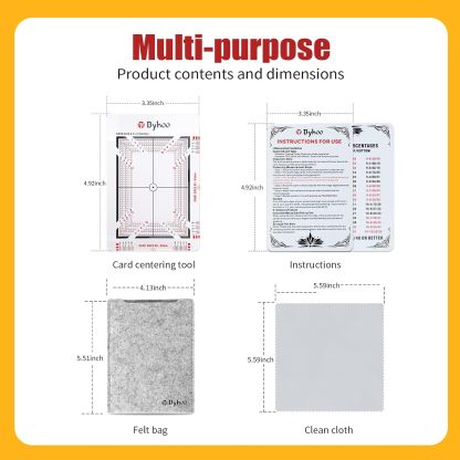 Byhoo Card Grading Kit, Professional Card Centering Tool, Precision Centering System & Magnifying Card Inspection Tool, Anti-Scratch Card Grading Tool Compatible with Pokémon Cards & Sports Cards