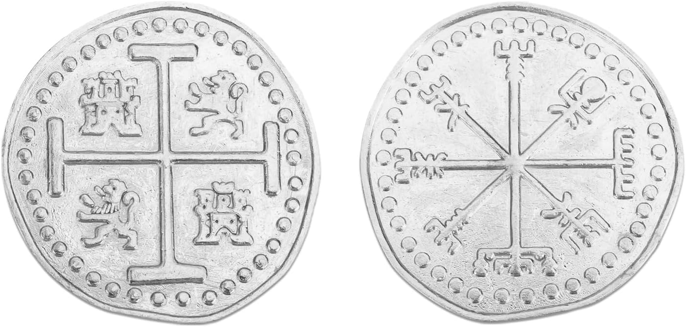 Byhoo 10 PCS Metal Fantasy Coins,Customizable Game Tokens for DND, RPG, Tabletop Roleplay, Challenge Coins, Collectibles & Gift Ideas, Bulk Order Available