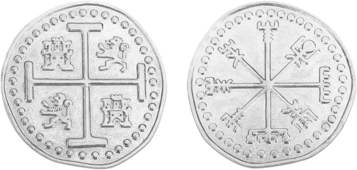 Byhoo 10 PCS Metal Fantasy Coins,Customizable Game Tokens for DND, RPG, Tabletop Roleplay, Challenge Coins, Collectibles & Gift Ideas, Bulk Order Available