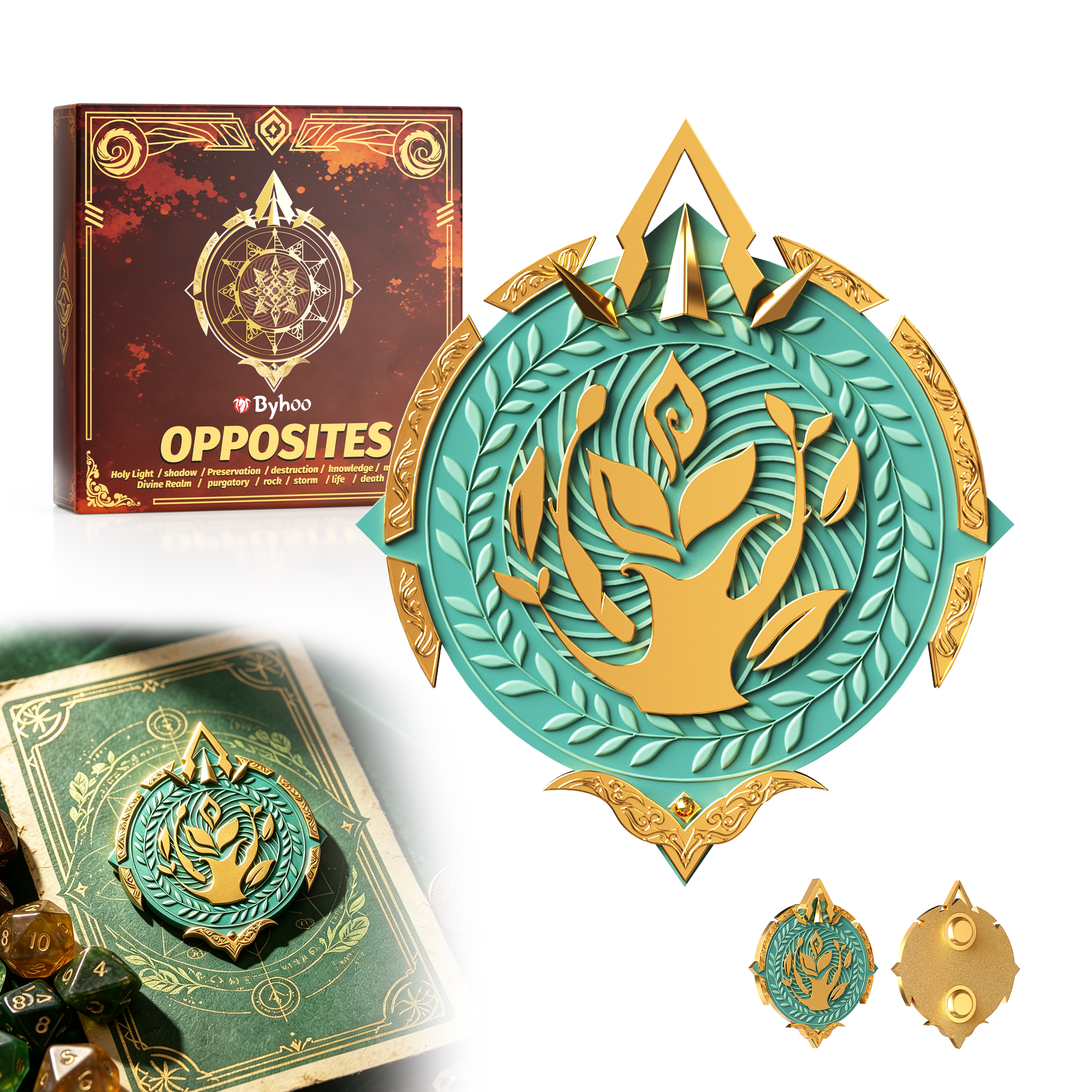 Byhoo Enamel Pins for D&D 5E - Fantasy Board Game Badge Collection for DND