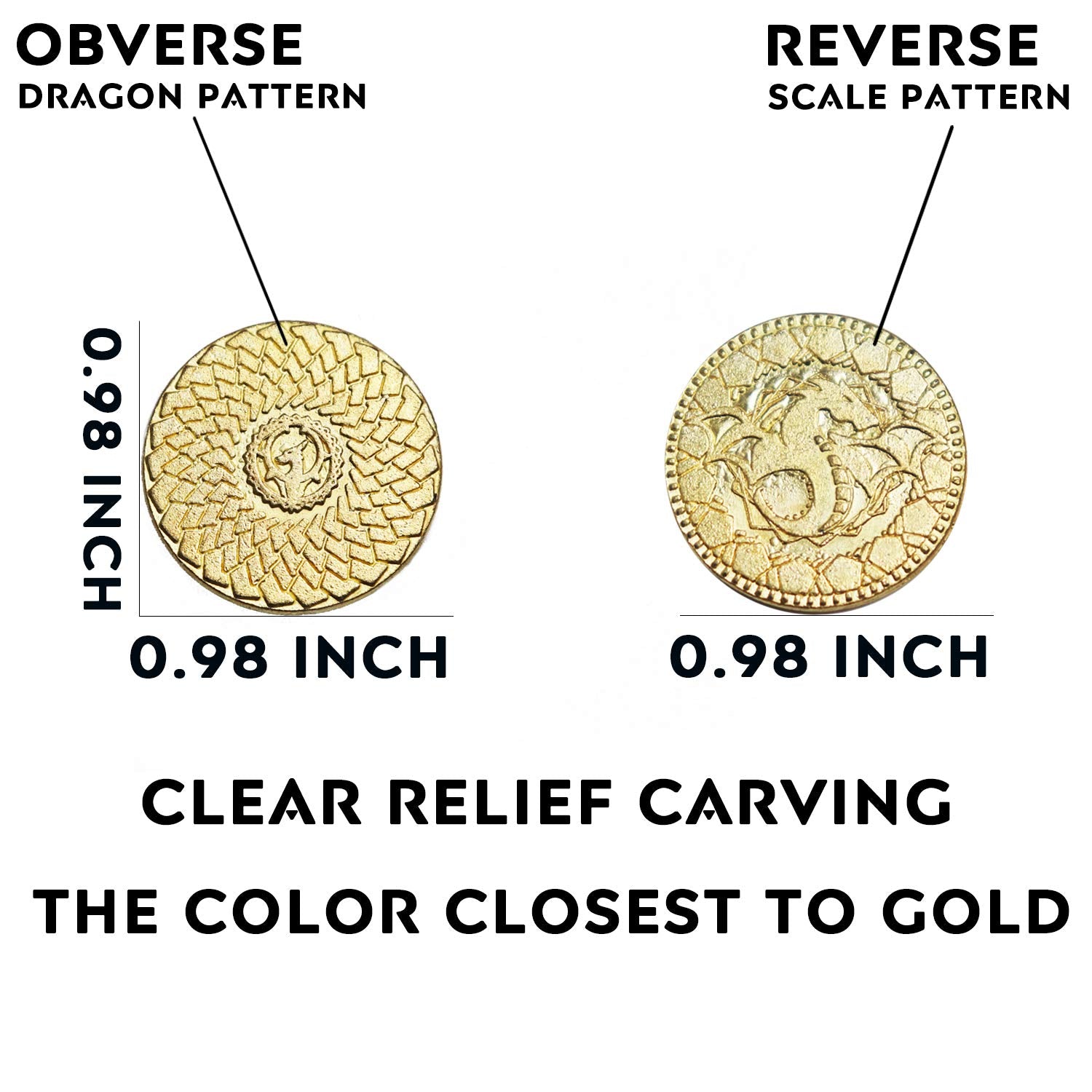 100 Byhoo Gold Coins Dark Gold