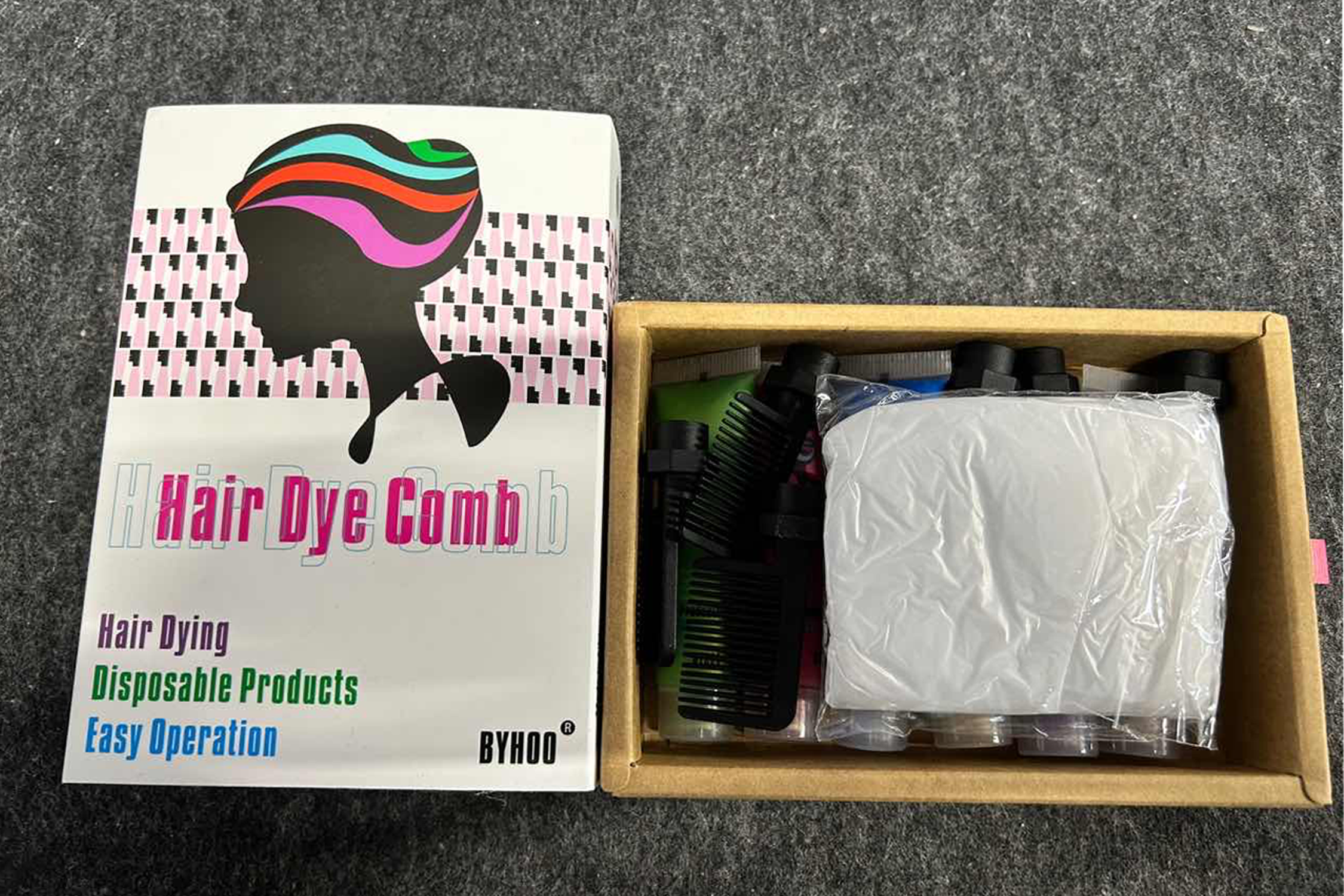 Byhoo 6PCS Temporary Hair Dye for Dark & Light Hair