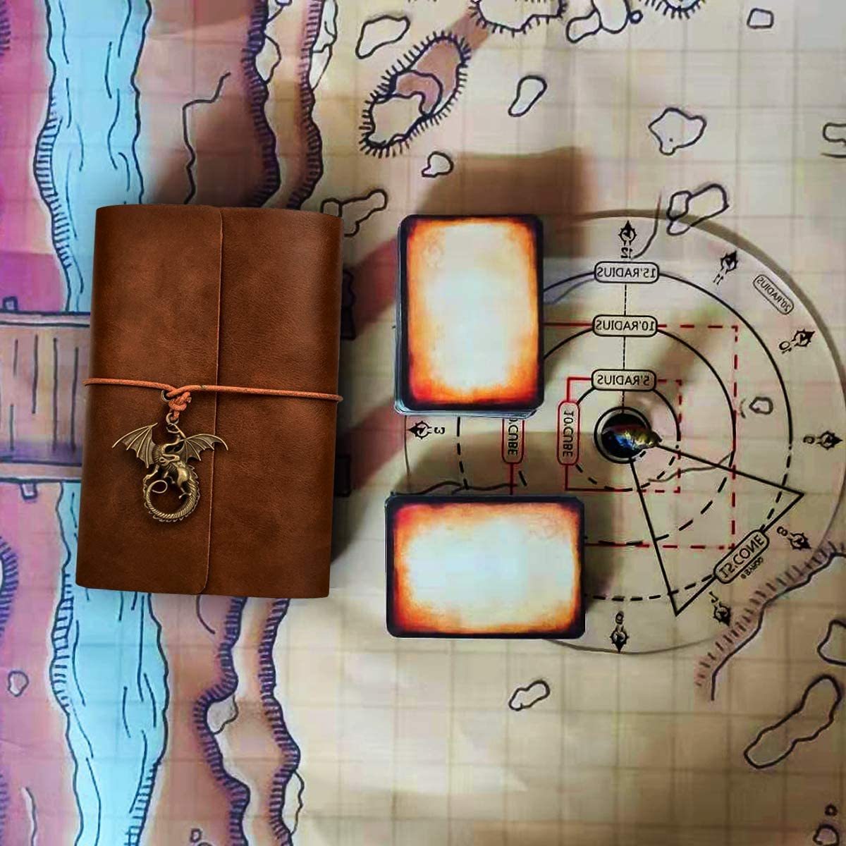 Byhoo Spellbook Cards Holder DND RPG Pocket Spell Book