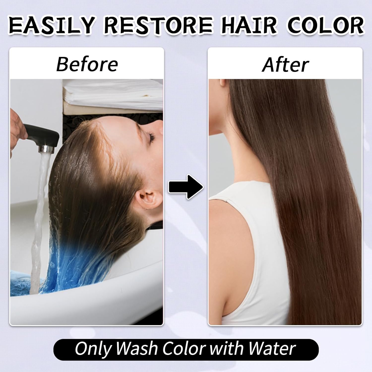 Byhoo Purple Temporary Hair Color Dye