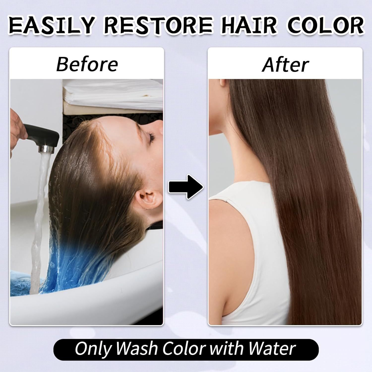 Byhoo Purple Temporary Hair Color Dye