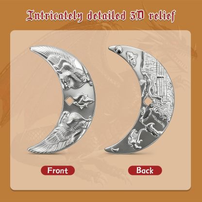 Byhoo 20 Fantasy Coins for DND Board Games Accessories & Leather Pouch for Waterdeep Metal Coins for Dungeons & Dragons Tablelap RPG Games Addons Medieval Game Retro Props