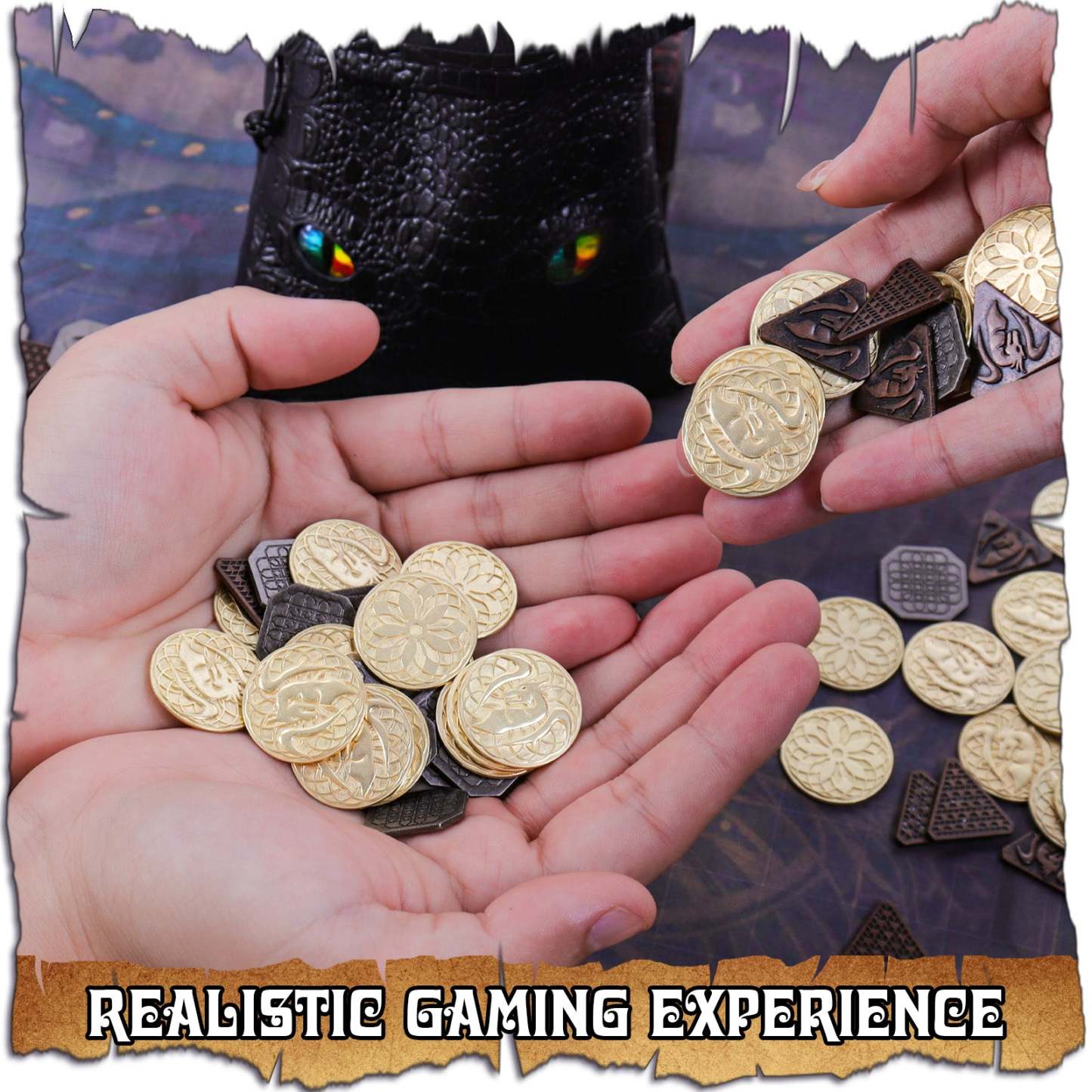 Byhoo 120PCS Metal, Silver & Copper DND Coins for DND Tokens