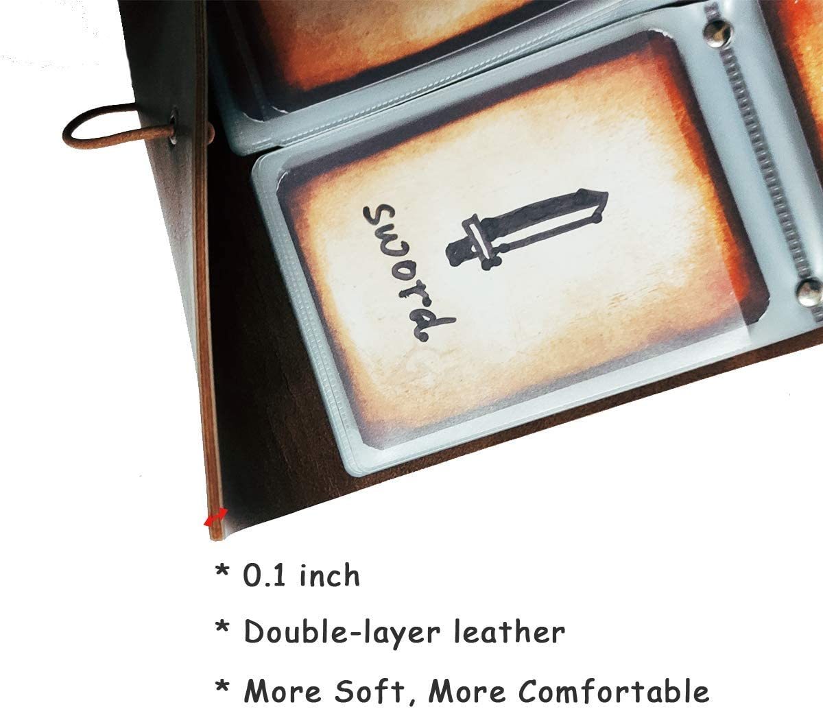 Byhoo Spellbook Cards Holder DND RPG Pocket Spell Book