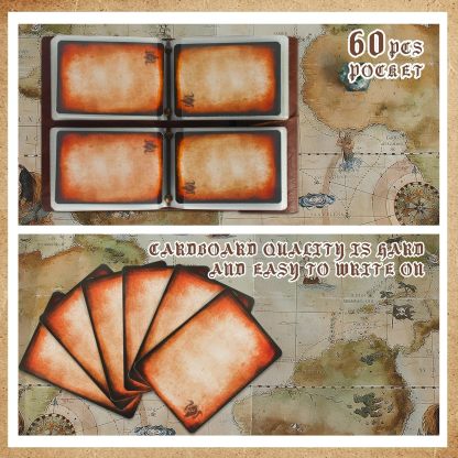 Spellbook Cards Holder DND RPG Pocket Spell Book & Reference Card Holder, Tome of Recollection TTRPG Gaming Accessories for Dungeons and Dragons Beginner Master (60 Poker-Size Player Cards Included)