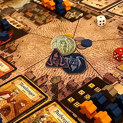 60PCS DND Coins with Leather Pouch