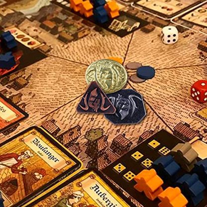 60PCS DND Coins with Leather Pouch