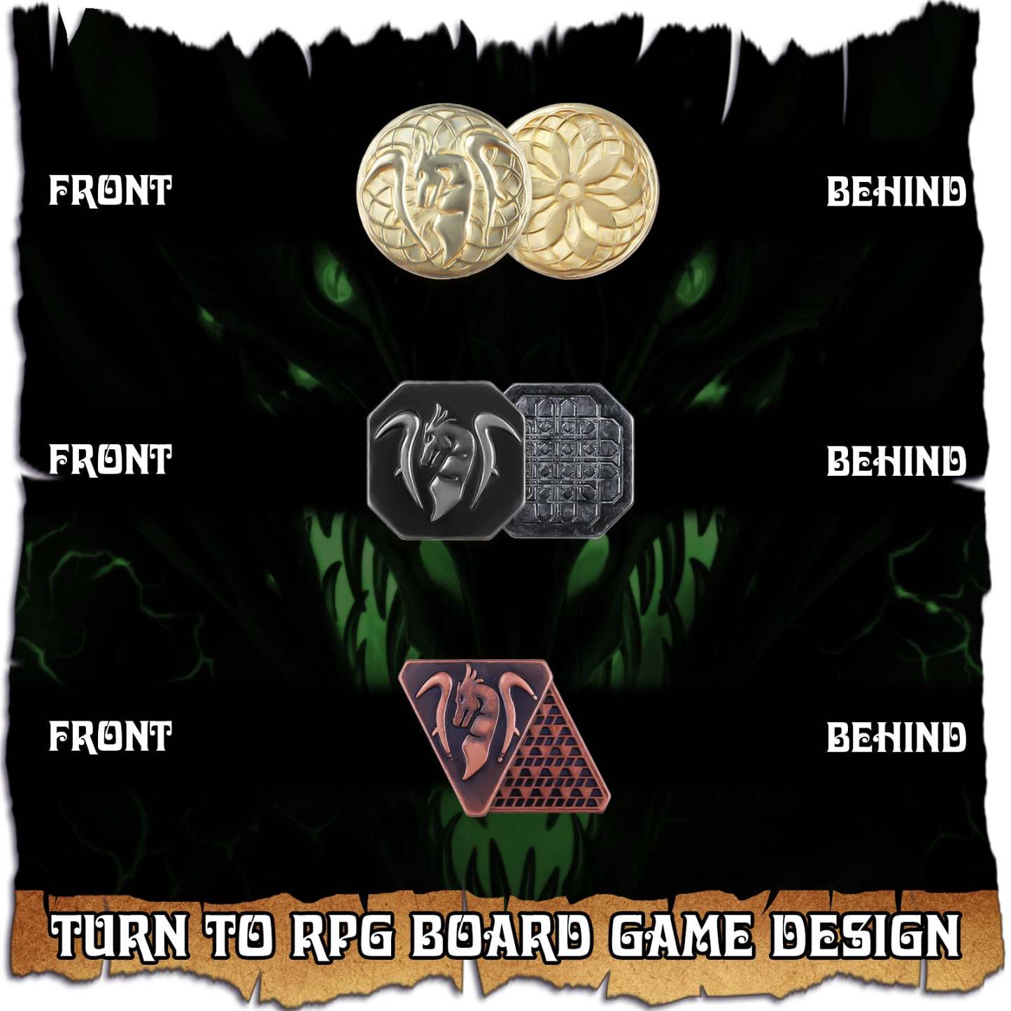 Byhoo 120PCS Metal, Silver & Copper DND Coins for DND Tokens