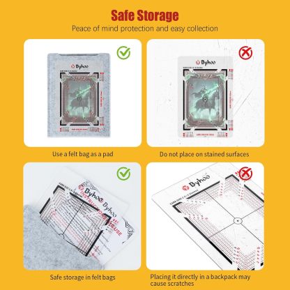 Byhoo Card Grading Kit, Professional Card Centering Tool, Precision Centering System & Magnifying Card Inspection Tool, Anti-Scratch Card Grading Tool Compatible with Pokémon Cards & Sports Cards