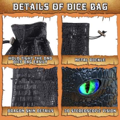 Byhoo Large DND Dice Bag