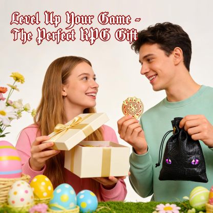 Byhoo Coins, Dragon Claw DND Metal Gold Coins with Mystical Green Eye Pouch, 3D Dragon Claw Clutching Magic Ball Enamel Tokens, Heavy 12g Zinc Alloy Decision Coin for RPG