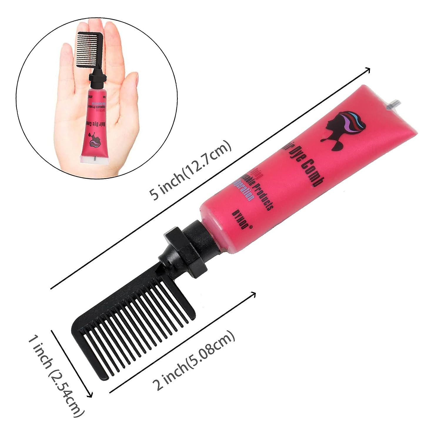 Byhoo 6PCS Temporary Hair Dye for Dark & Light Hair