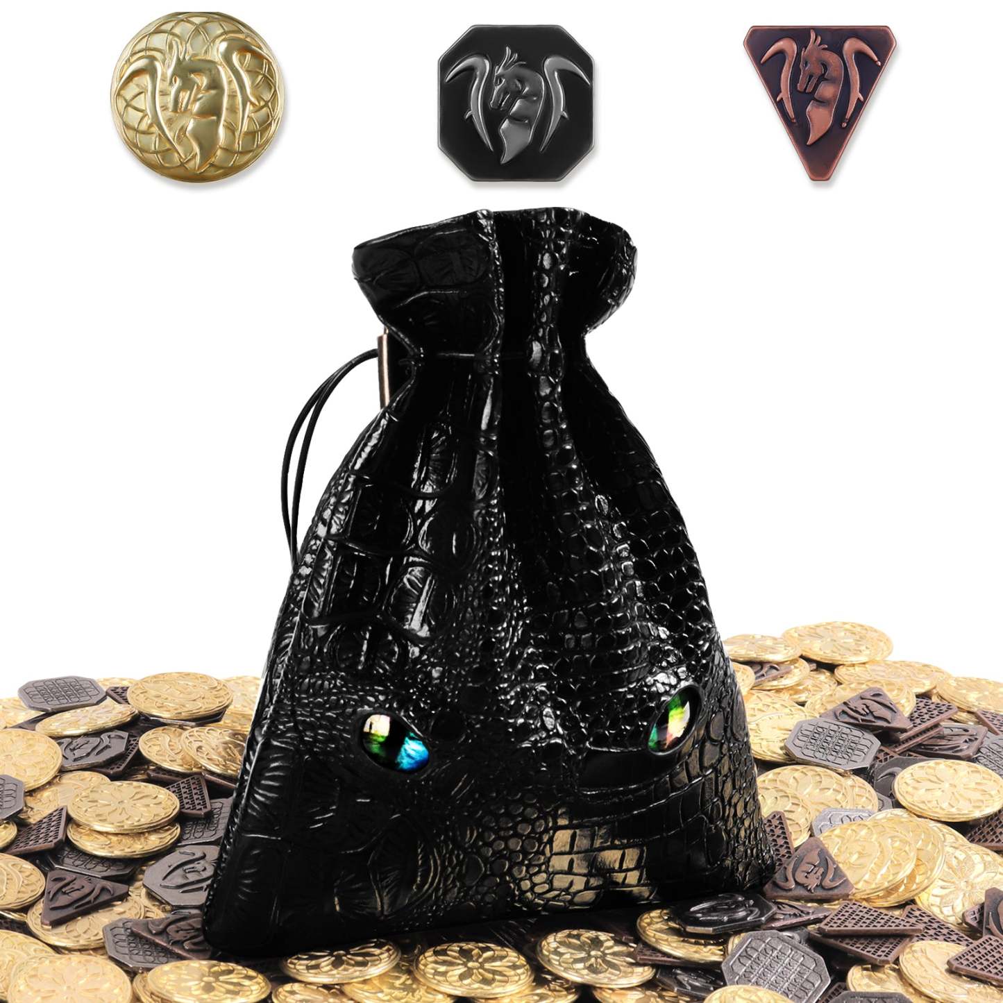 Byhoo 120PCS Metal, Silver & Copper DND Coins for DND Tokens