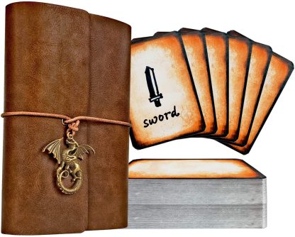Byhoo Spellbook Cards Holder DND RPG Pocket Spell Book