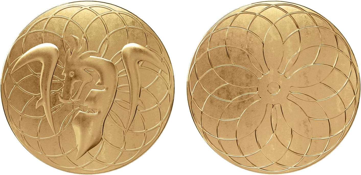 Byhoo 10 PCS Metal Fantasy Coins,Customizable Game Tokens for DND, RPG, Tabletop Roleplay, Challenge Coins, Collectibles & Gift Ideas, Bulk Order Available